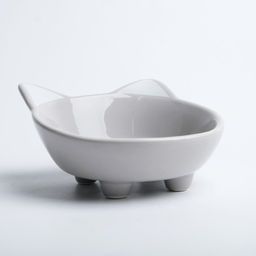 Миска керамическая Голова кота 150 мл 14 x 12,5 x 6,5 cм, серая - Пижон фото 3