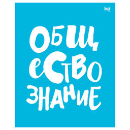 Тетрадь 48л. ДОМИНО "Обществознание" (ТП5ск48_пл 56417, BG) пластиковая обложка