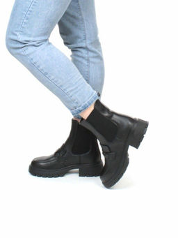 01-5251-1 BLACK Ботинки демисезонные (искусственная кожа, байка) - No name фото 4