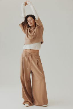 Pantal?n con cord?n de ajuste y pliegue decorativo - H&m фото 5