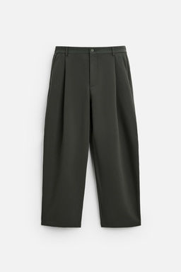 RELAXED FIT PLEATED TROUSERS - Zara фото 11