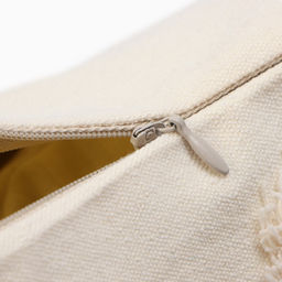 Наволочка декоративная Этель Бохо, 45х45 см, цвет молочный, 100% хлопок  фото 10