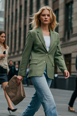 Limited Edition Mint Regular Astarl? Dokuma Blazer Ceket TWOAW23BC00132