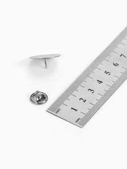 Цена за 2 шт. Основа для броши/значка (набор 5 шт.), площадка 2 см, цвет серебро