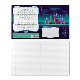 Цена за 10 шт. Тетрадь школьная ученическая ErichKrause Digital World, 18 листов, линейка (в плёнке по 10 шт.)_MIX-PACK  фото 8