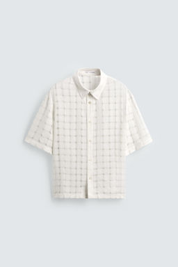 JACQUARD NEEDLE-PUNCH SHIRT - Zara фото 7
