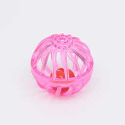 Цена за 50 шт. Шарик для кошек Завитушки, 4 см, фасовка в коробку по 50 шт, микс цветов - Пижон фото 2