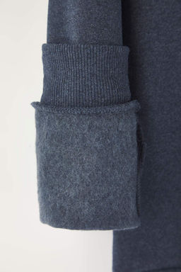 Siyah Regular/Normal Kesim Dik Yaka Kal?n Ici Polarl? Sweatshirt TMNAW26SW00021 - Trendyolmilla фото 14