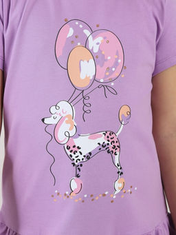 CRB wear / CSKG 64018-45-432 Платье для девочки,сиреневый/Ex.Cherubino  фото 3