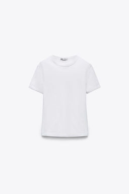 T-SHIRT WITH BACK SEAM - Zara фото 9
