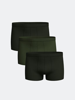 Standart Kal?p Pamuklu Esnek Erkek Boxer 3l?