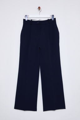 TRENDYOLMILLA Siyah Kemer Detayl? Wide Leg/Genis Paca Dokuma Pantolon TWOAW24PL00341 фото 6