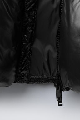WATER-REPELLENT QUILTED COAT WITH HOODIE - Zara фото 7