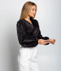 Блуза #КТ5138, чёрный