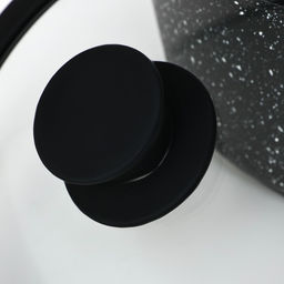 Крышка Magistro, d=18 см, со сливом, с силиконовым ободком и ручкой, жаропрочное стекло