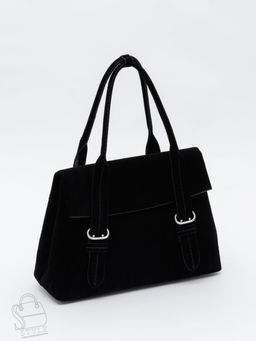 Сумка женская кожаная 1092M black Polina&Eiterou