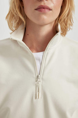 DeFactoFit Толстовка премиум-класса для спортсменов со стандартным кроем и воротником-стойкой  фото 5