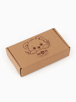 Набор деревянных расчесок детских с натуральной щетиной, 2 шт в коробке, M&B