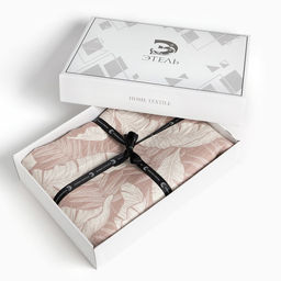 Покрывало хлопковое Этель Перья 200х2405 см, цвет бежевый, 100%хлопок, 300гр/м2  фото 6