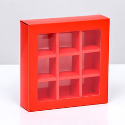 Коробка для 9 конфет, 13.8×13.8×3.8 см