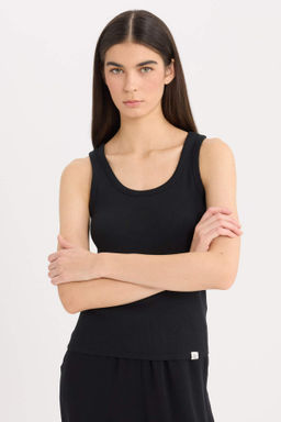 Fall in Love Yuvarlak Yaka Ribana Basic Duz Ic Atlet - Defacto фото 2