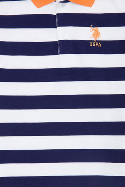 U. S. Polo Assn Темно-синяя футболка с воротником-поло для мальчика - U.s. polo assn фото 8