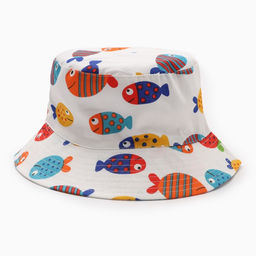 Панама детская KAFTAN «Рыбки», белая, размер 54