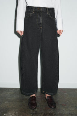 ZW COLLECTION ANKLE BALLOON MID-WAIST JEANS - Zara фото 10