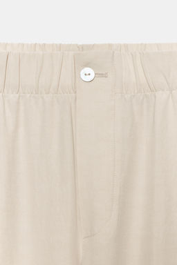 PANTAL?N TOBILLERO GOMA / Crudo medio - Zara фото 6