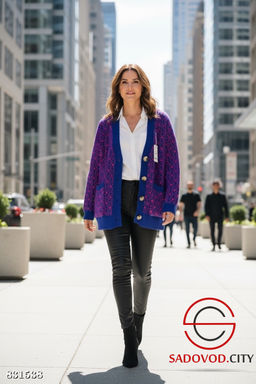 Кардиган женский на пуговицах