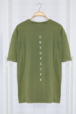 TRENDYOL MAN Antrasit Oversize/Genis Kesim Soluk Efektli Yaz? Bask?l? %100 Pamuklu T-Shirt TMNSS23TS00166 - Trendyolmilla фото 37