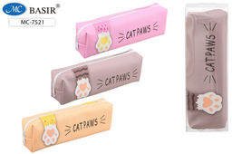 Пенал мягкий Basir "Лапки", 190*60*40мм (MC-7521) ПВХ