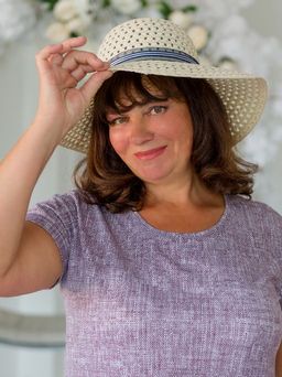 Туника женская из кулирки Льняная палитра-4 бордо - Амадэль фото 5