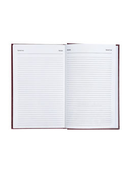 Ежедневник датированный Calligrata, А5, 2026, твёрдая обложка из бумвинила, 168 листов, бордовый