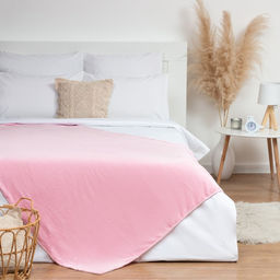 Плед Этель, 130х175 см, розовый 100% п/э