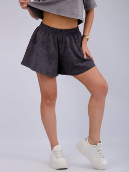 Шорты Лолита, футер с лайкрой - Малина фото 75