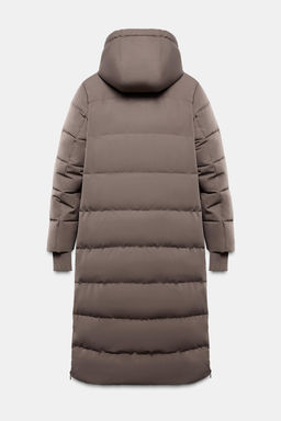 LONG WATER-REPELLENT AND WINDPROOF DOWN PUFFER JACKET WITH HOODIE - Zara фото 10