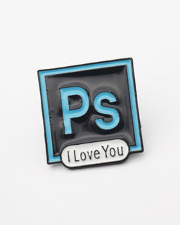 Металлический значок Photoshop - Krumpy фото 2
