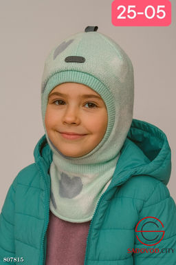 шапка на синтепоне для девочки - Bruno фото 5