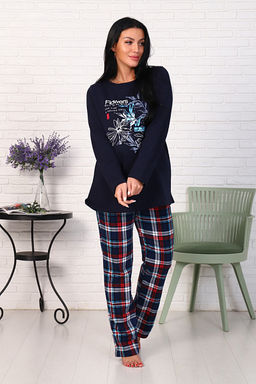 Костюм с брюками, футер с начесом, Flowers (876-1) - Плиона фото 6