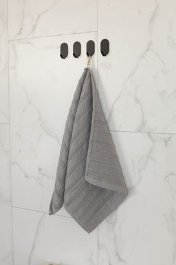 Полотенце кухонное 34х70 серый хлопок