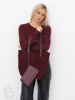 Сумка женская кожаная 2403YF angola red  Polina&Eiterou