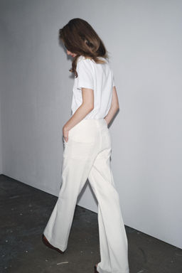 ZW COLLECTION FULL LENGTH HIGH-WAIST JEANS - Zara фото 12