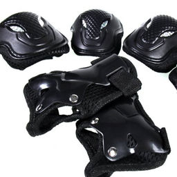 Защита для катания на роликах и велосипеде 6 предметов. 6-18лет / Yan-88Fat-B /уп 100/ черный - Галеонтрейд фото 3