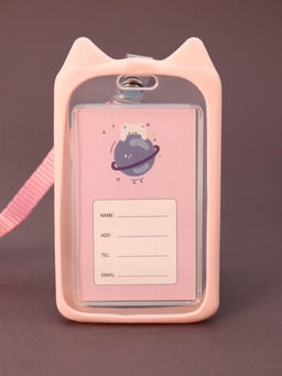 Футляр для карт на ленте "Cute rabbit", pink