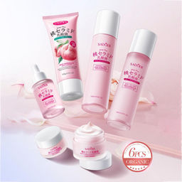 SADOER Подарочный набор косметики с экстрактом персика и лактобактериями 6 в 1  фото 5