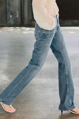 ZW COLLECTION STRAIGHT BOOTCUT LOW-RISE JEANS - Zara фото 7