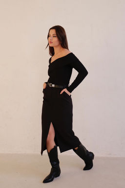 Юбка миди-макси с разрезом спереди - Martichelli фото 101