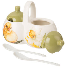 БАНКА 2 СЕКЦИИ AGNESS SUNDAY 17*10*13 СМ /2х250 МЛ  фото 3