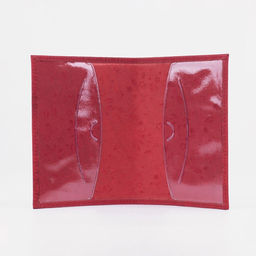 Обложка для паспорта Орнамент, с тиснением, красная